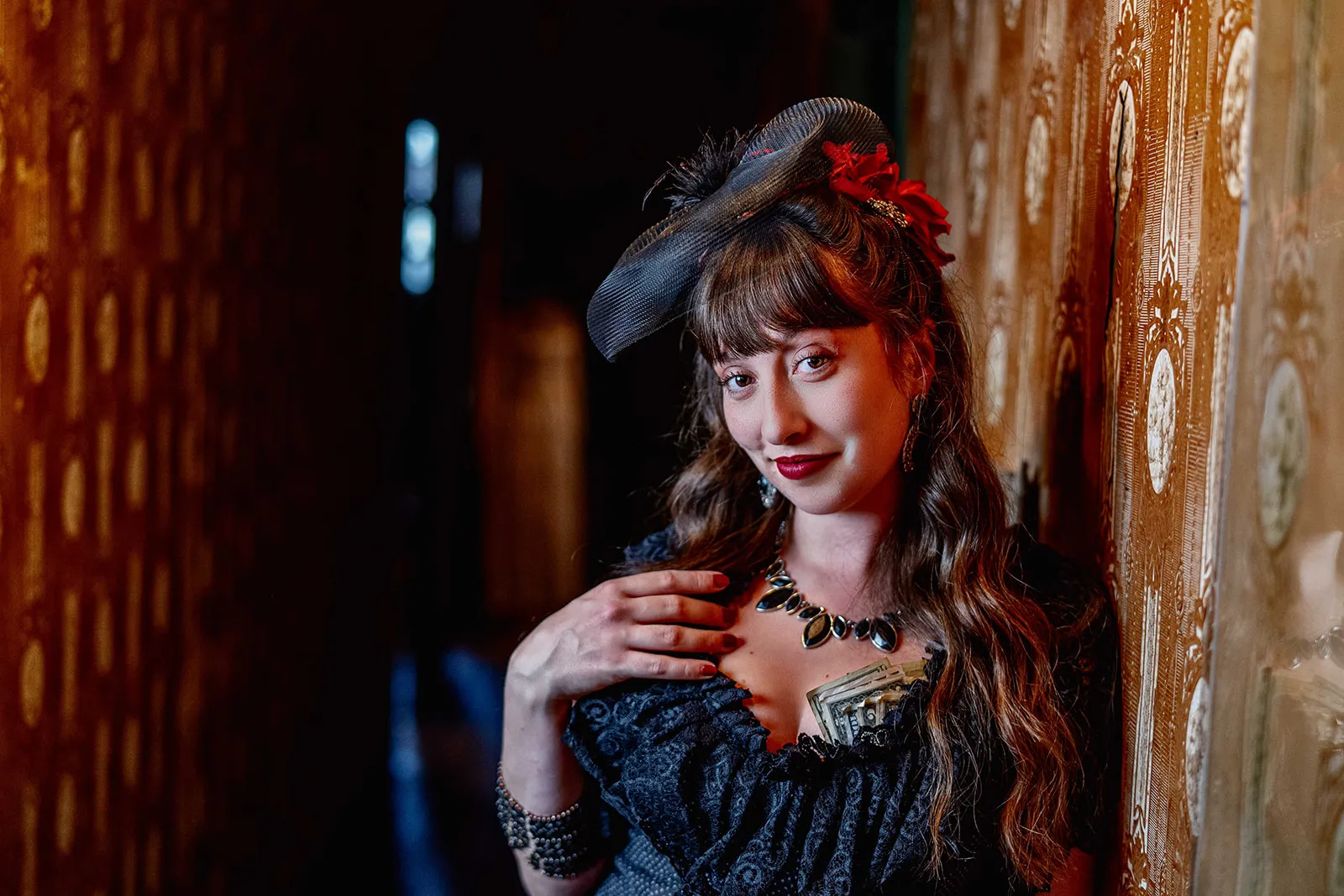 Madam Sabrina in period costume